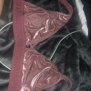 vs pink velvet bralette